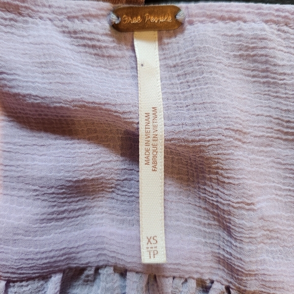 FREE PEOPLE SOLID LOLITA TOP PURPLE SZ XS - Picture 10 of 13